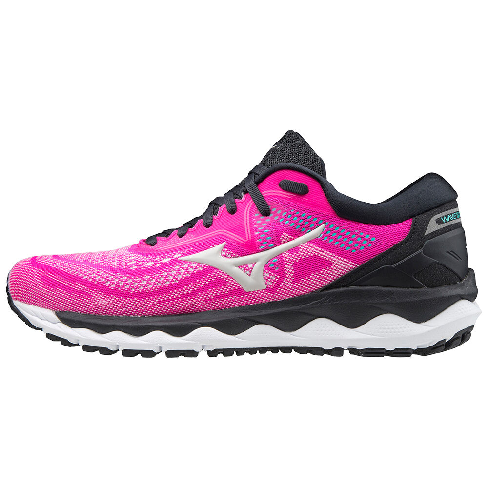 Tenis Para Correr Mizuno Wave Sky 4 Para Mujer Rosas 9713824-SE